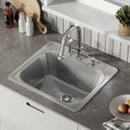 Ouvert 25 X 22 Stainless Steel Single Basin Top Mount Kitchen Sink