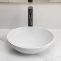 Oval Ceramic Vessel Bathroom Sink With Minimal Design