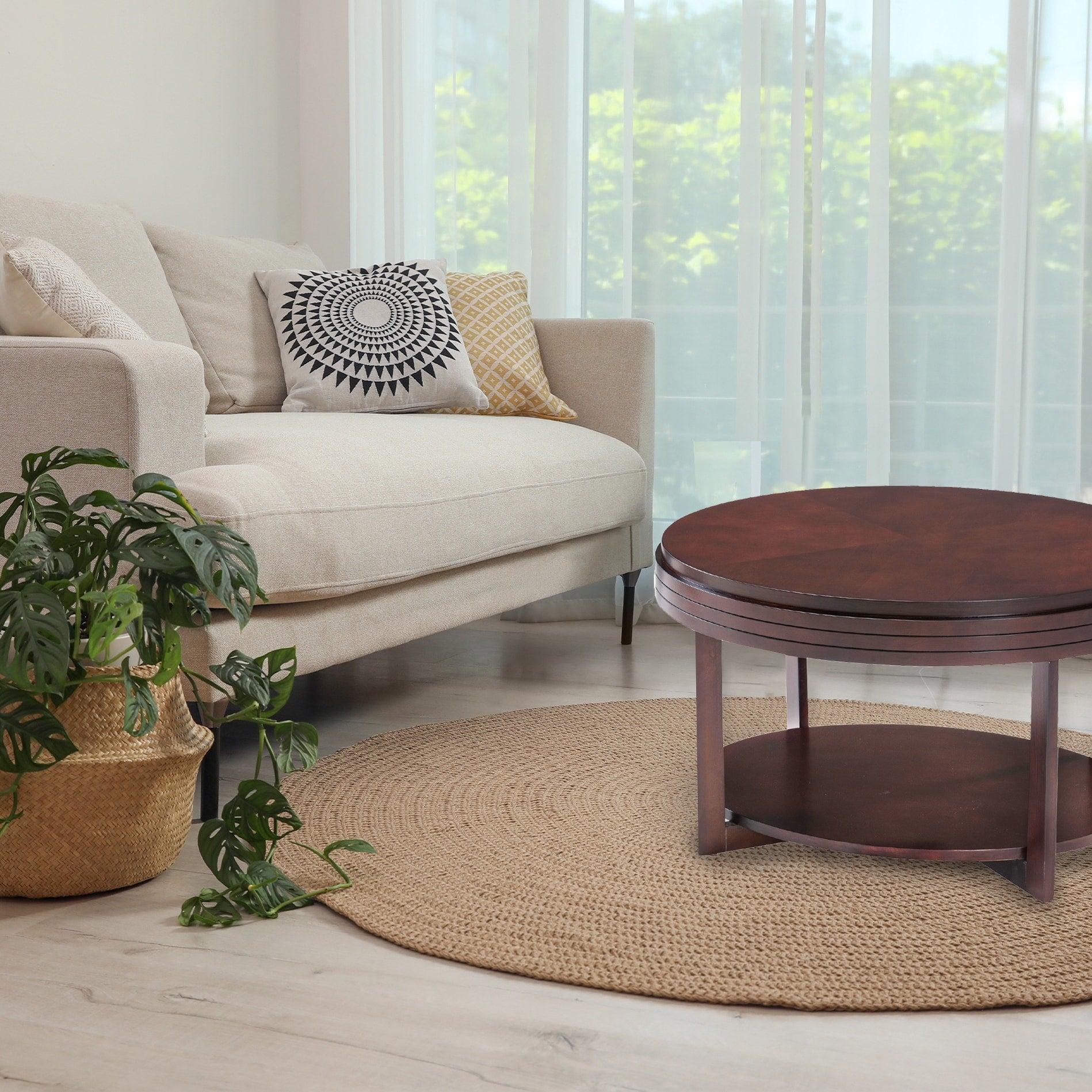 Oval Condo Apartment Coffee Table