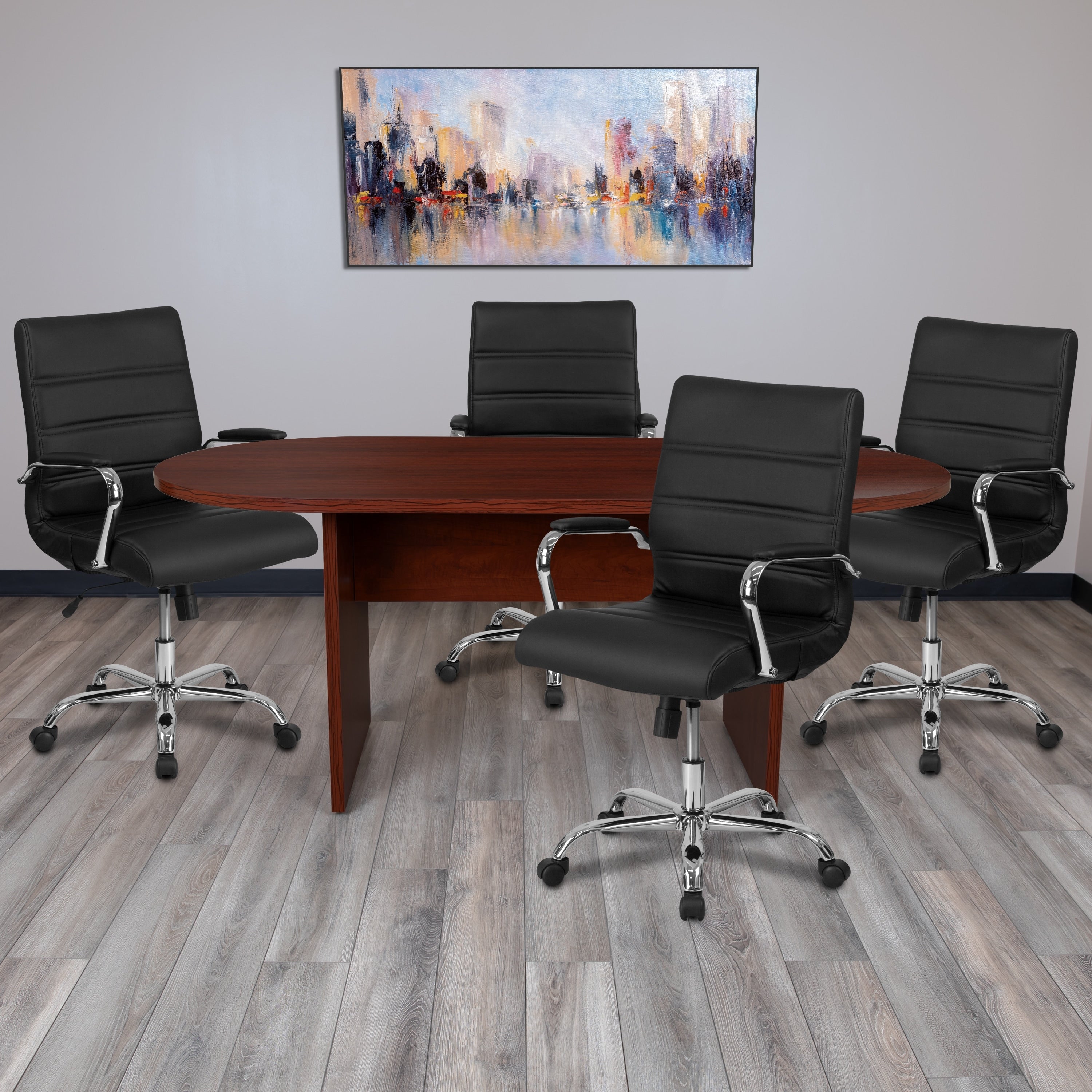 Oval Conference Set