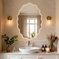 Oval Frameless Dimmable Led Light Anti Fog Wall Bathroom Vanity Mirror