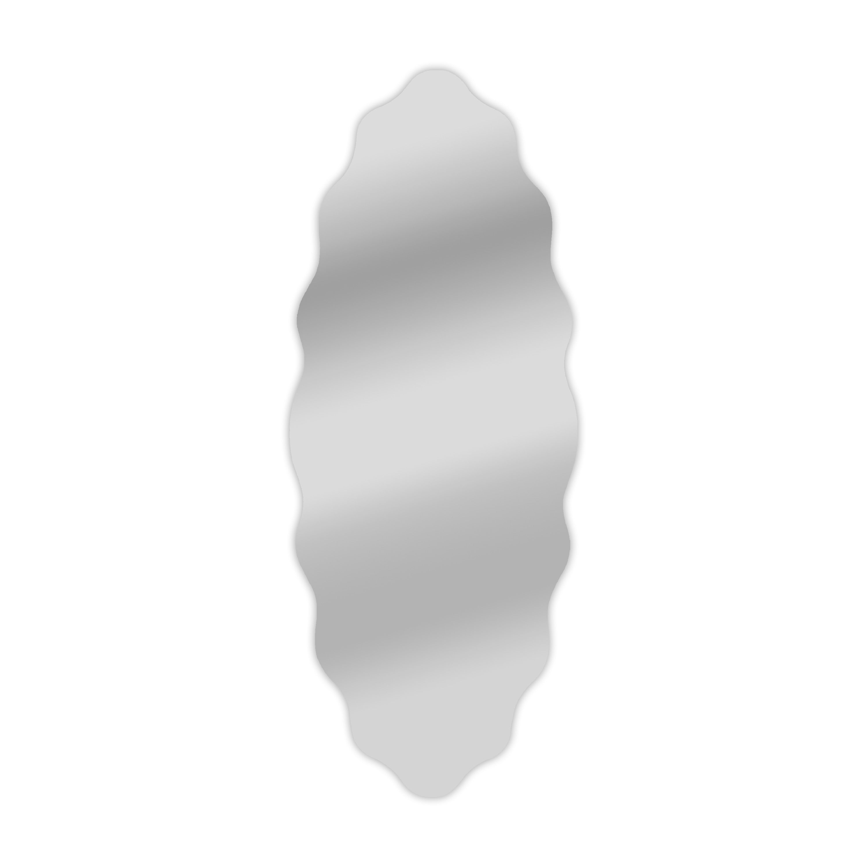 Oval Frameless Mirror 49.2 X 19.7