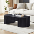 Oval Wood Coffee Table Side Table Tea Table With Drawer Simple Center Table Accent Table Sofa Table