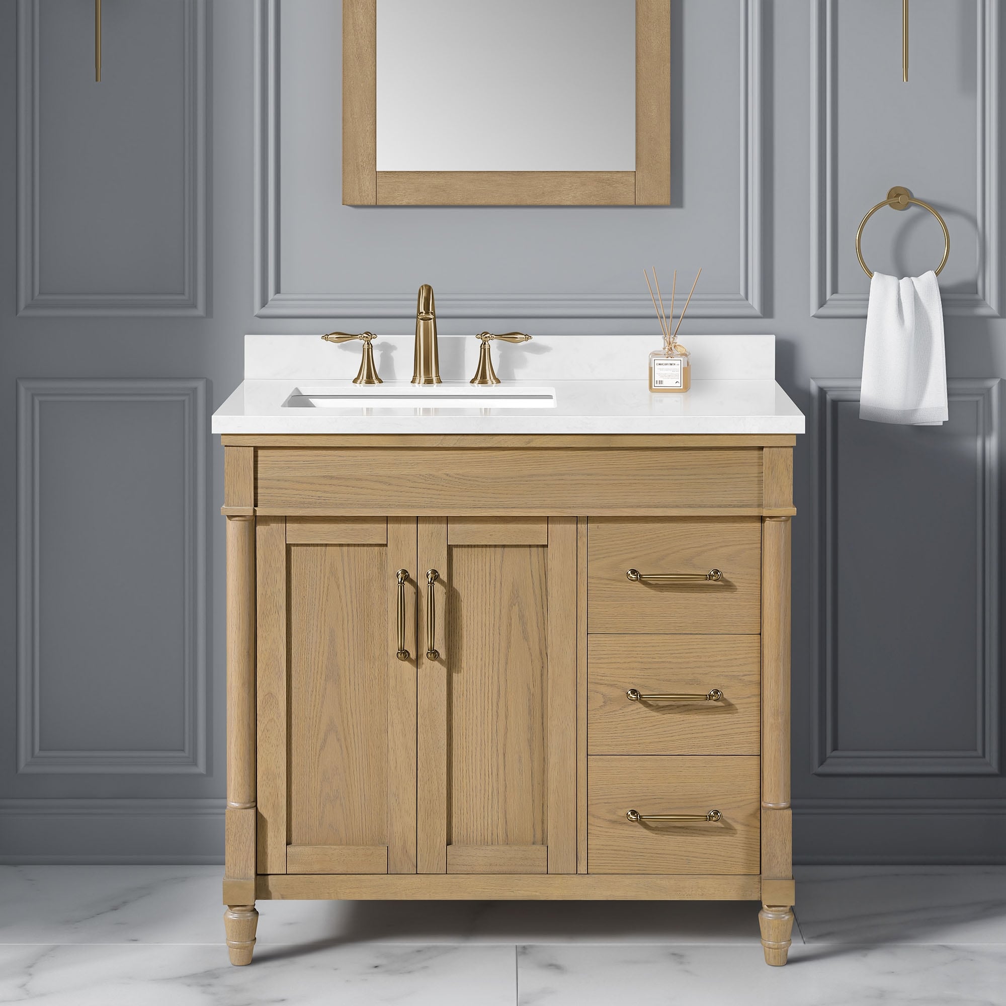 Ove Decors 15Vva High36 Salisbury 36 Free Standing Single Basin