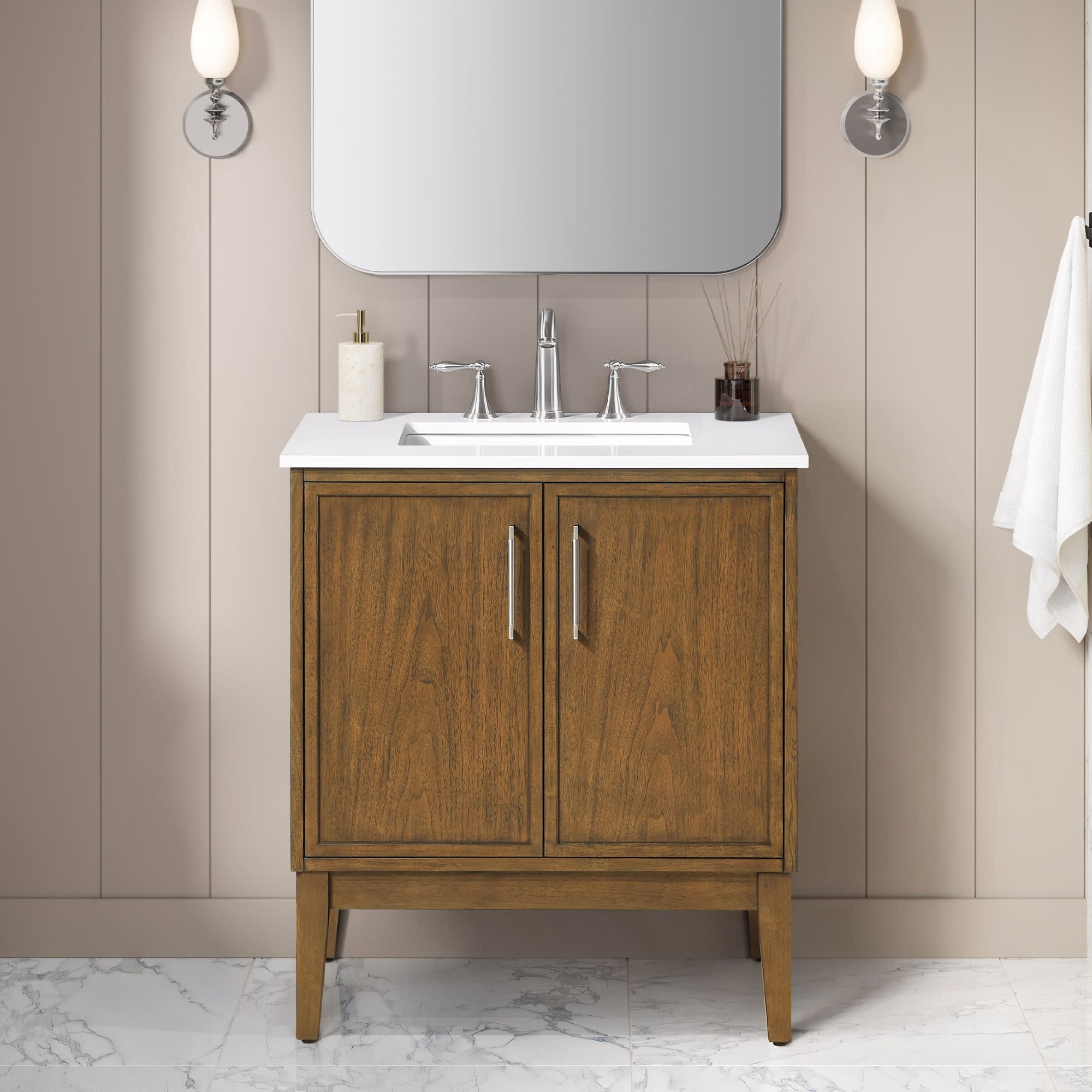 Ove Decors Kira 30R Kira 30 Free Standing Single Basin Vanity Set