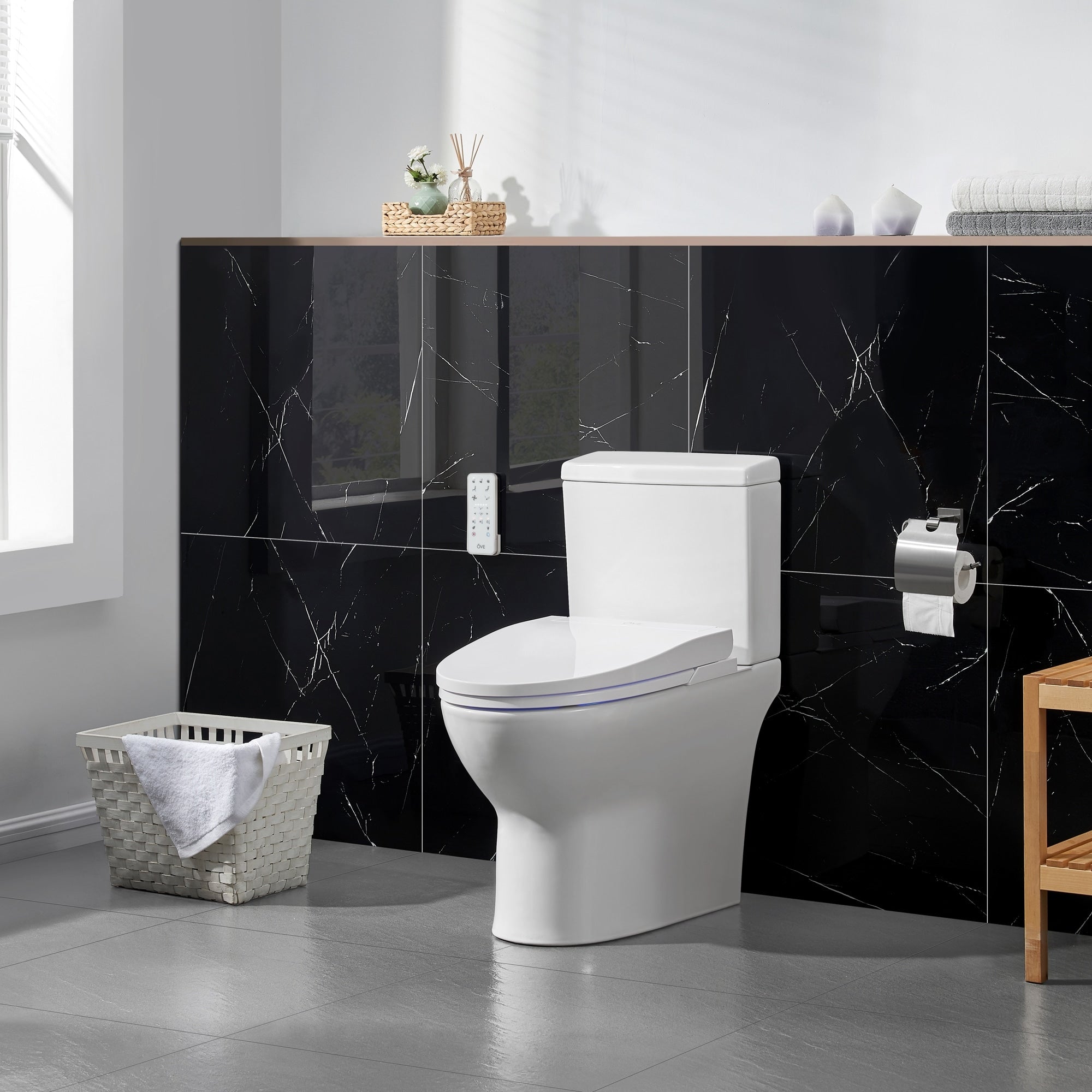 Ove Decors Wilma Smart White Tankless Toilet