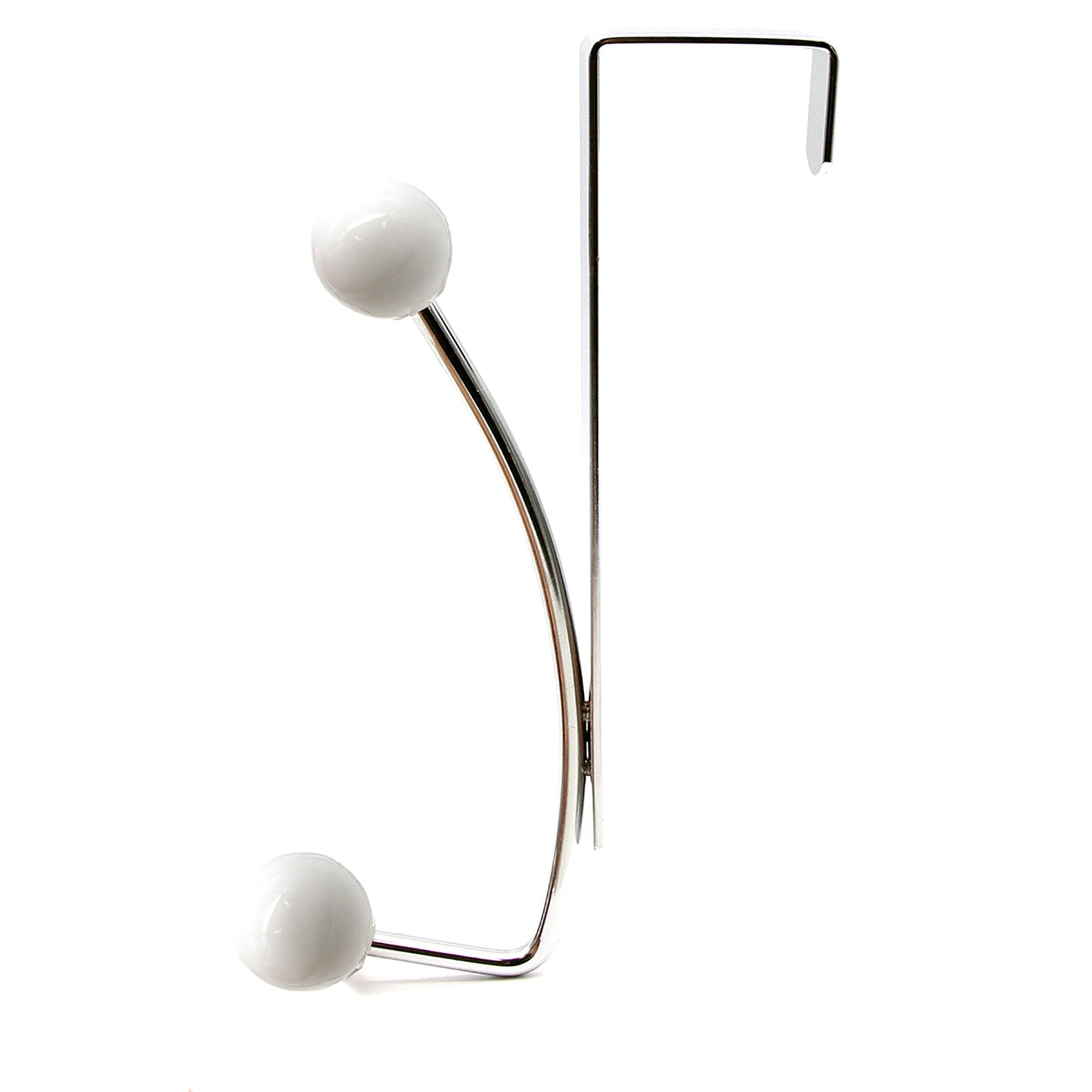 Over The Door Hook Rack With 2 Ball Ends 0.8 L X 4 W X 7.5 H