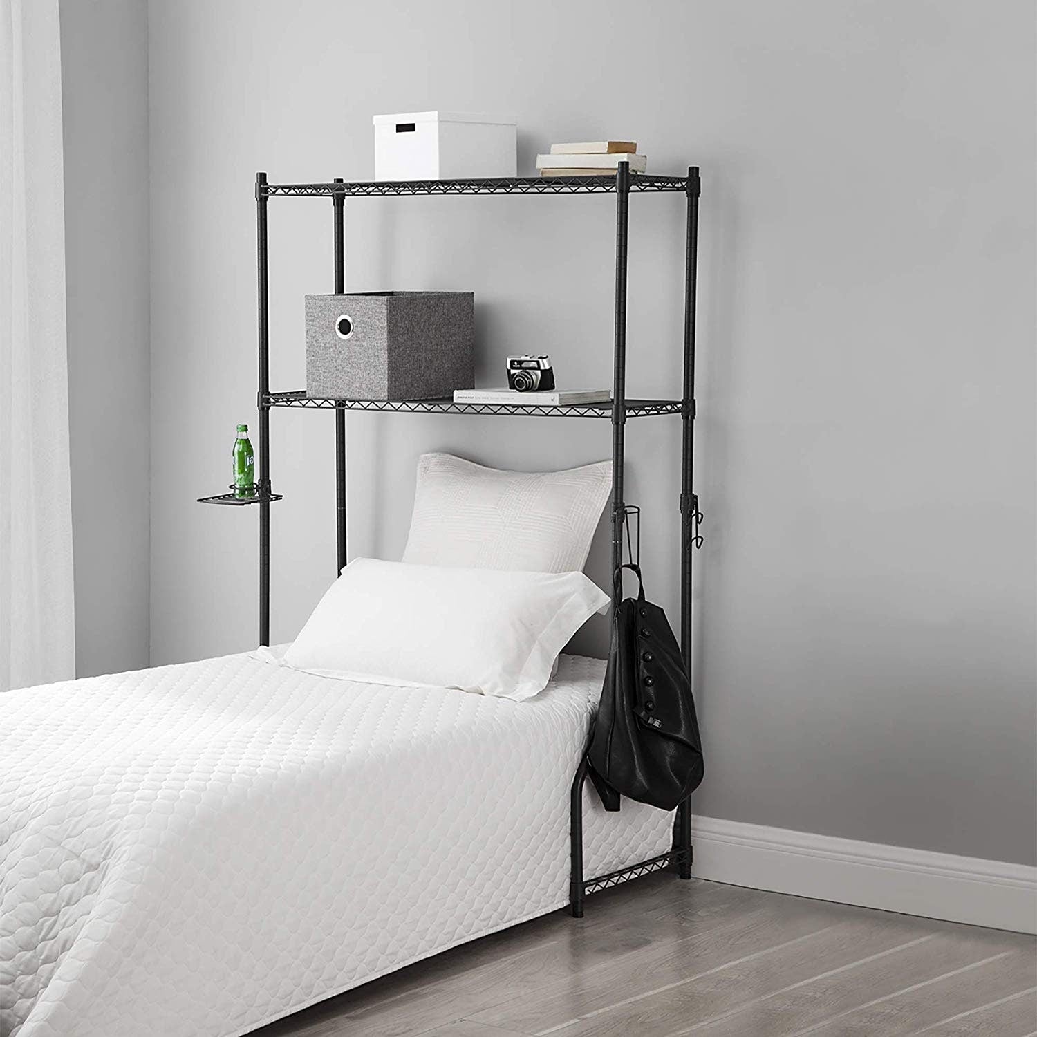 Over The Bed Shelf Supreme Gunmetal Gray