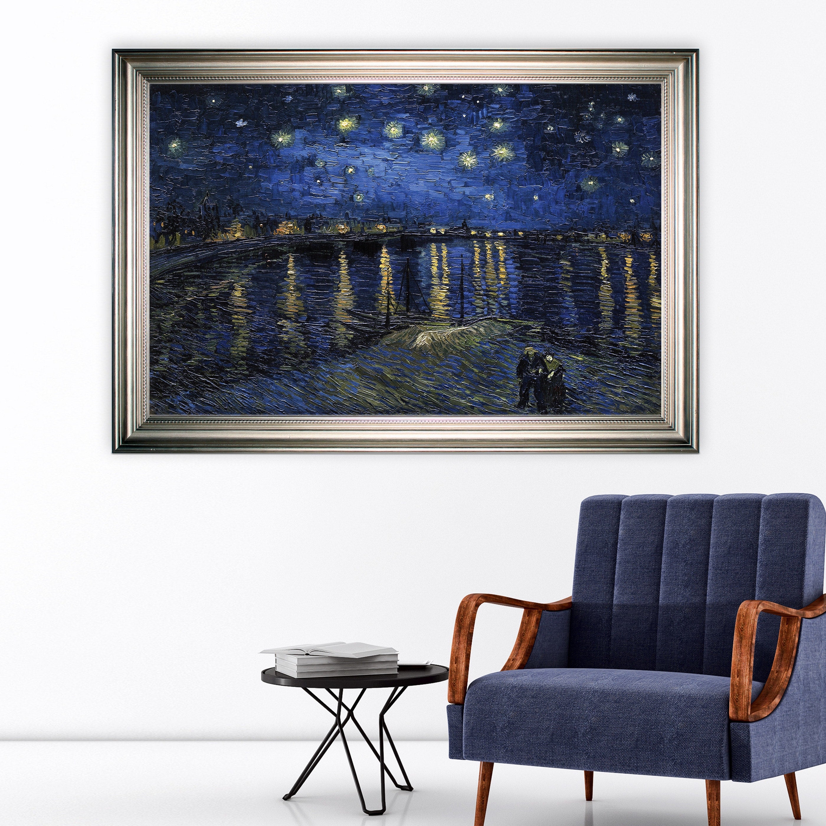 Over The Rhone Claude Monet Silver Frame