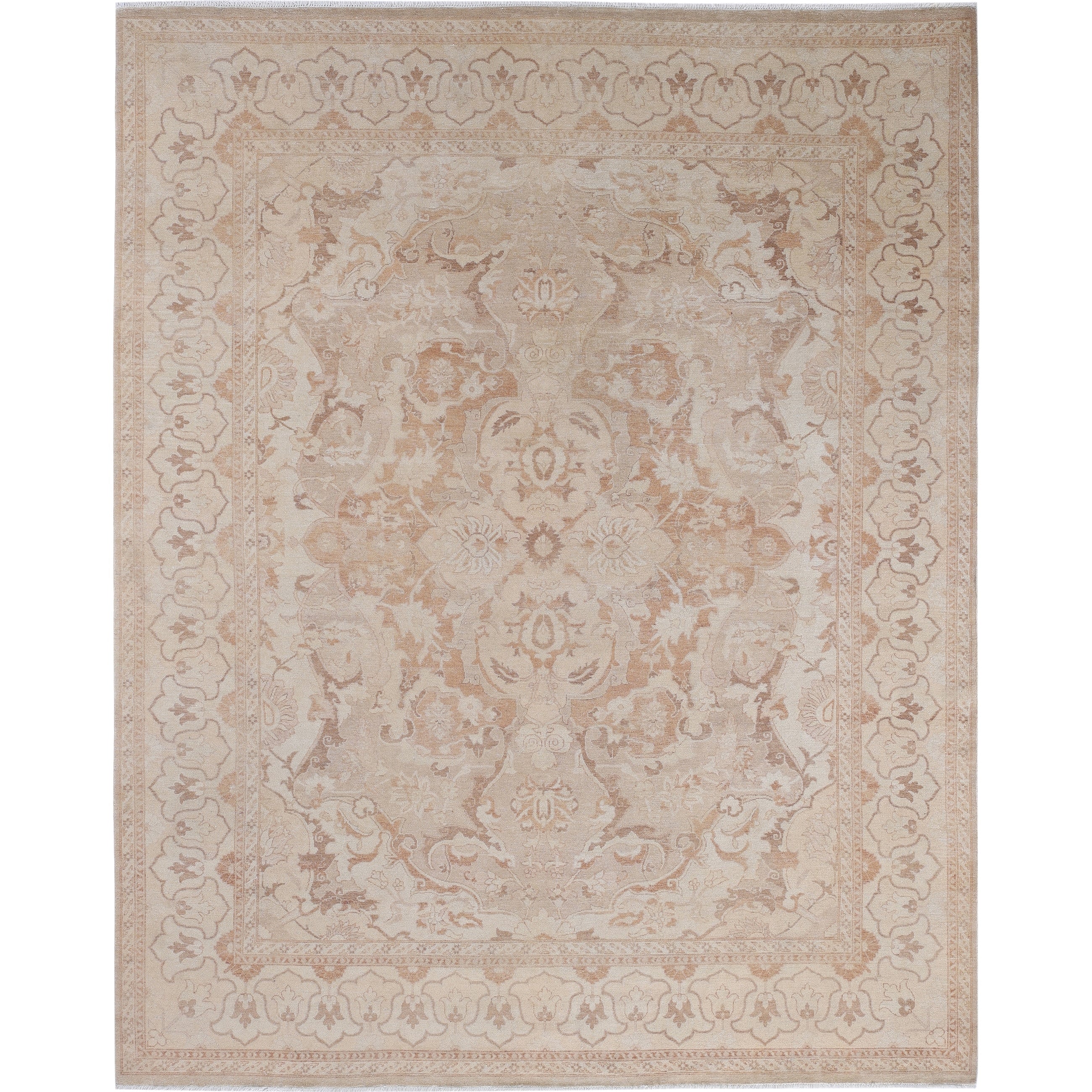 Overdyed Hand Knotted Wool Modern Contemporary Beige Area Rug 7 10 X 9 10