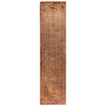 Overdyed Hand Knotted Wool Modern Contemporary Beige Runner 2 7 X 10 4