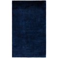 Overdyed Hand Knotted Wool Modern Contemporary Black Area Rug 3 2 X 5 1
