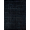 Overdyed Hand Knotted Wool Modern Contemporary Black Area Rug 9 3 X 12 3