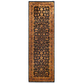 Overdyed Hand Knotted Wool Modern Contemporary Black Runner 2 6 X 8 2