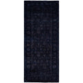 Overdyed Hand Knotted Wool Modern Contemporary Black Runner 4 1 X 10 2