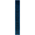 Overdyed Hand Knotted Wool Modern Contemporary Blue Runner 2 7 X 20 0