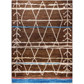 Overdyed Hand Knotted Wool Modern Contemporary Brown Area Rug 10 1 X 13 10