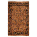Overdyed Hand Knotted Wool Modern Contemporary Brown Area Rug 2 7 X 4 1