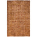 Overdyed Hand Knotted Wool Modern Contemporary Brown Area Rug 2 9 X 4 3
