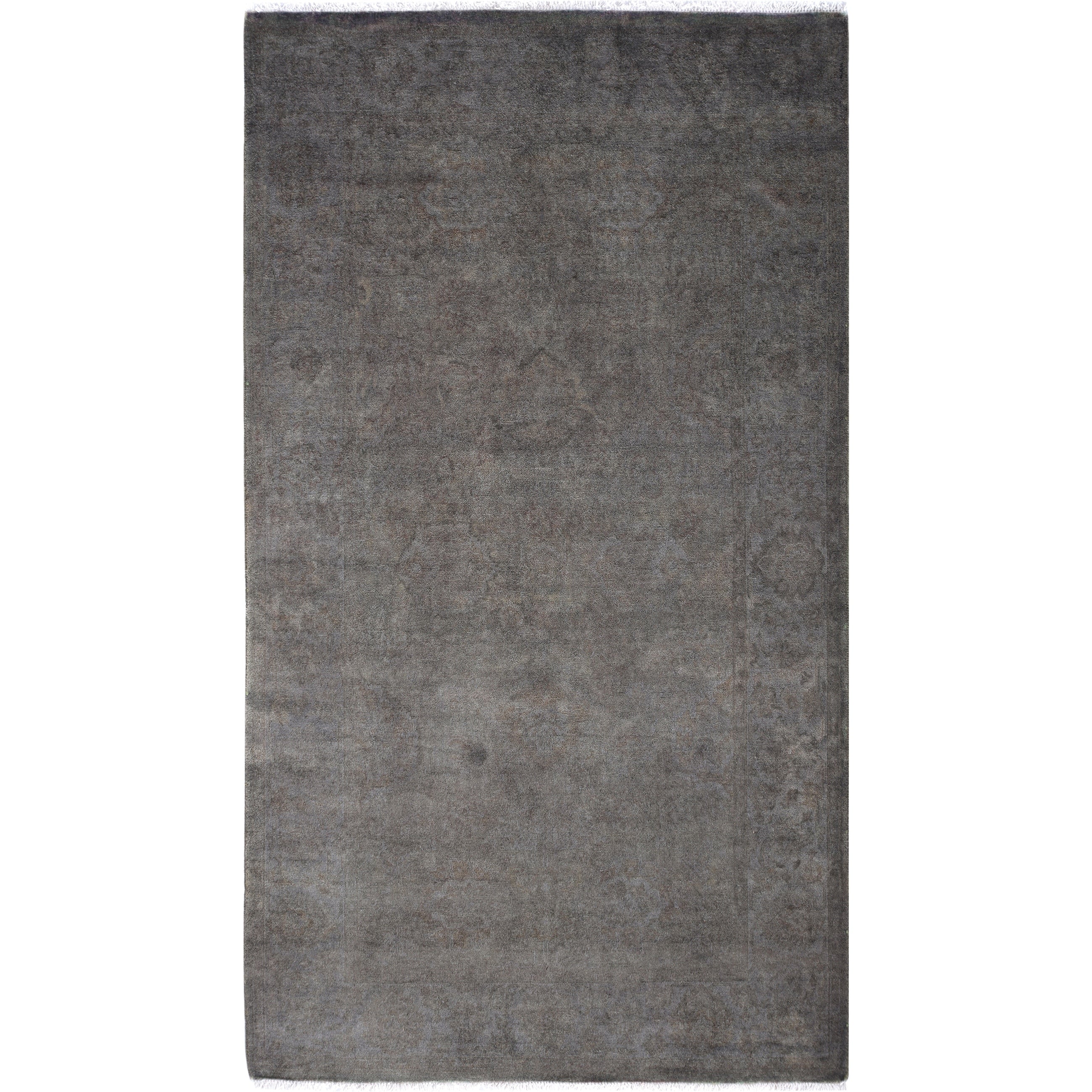 Overdyed Hand Knotted Wool Modern Contemporary Brown Area Rug 3 1 X 5 0