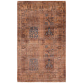 Overdyed Hand Knotted Wool Modern Contemporary Brown Area Rug 3 1 X 5 1