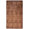 Overdyed Hand Knotted Wool Modern Contemporary Brown Area Rug 3 1 X 5 1