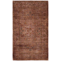 Overdyed Hand Knotted Wool Modern Contemporary Brown Area Rug 3 2 X 5 3