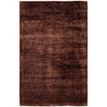 Overdyed Hand Knotted Wool Modern Contemporary Brown Area Rug 3 3 X 4 10