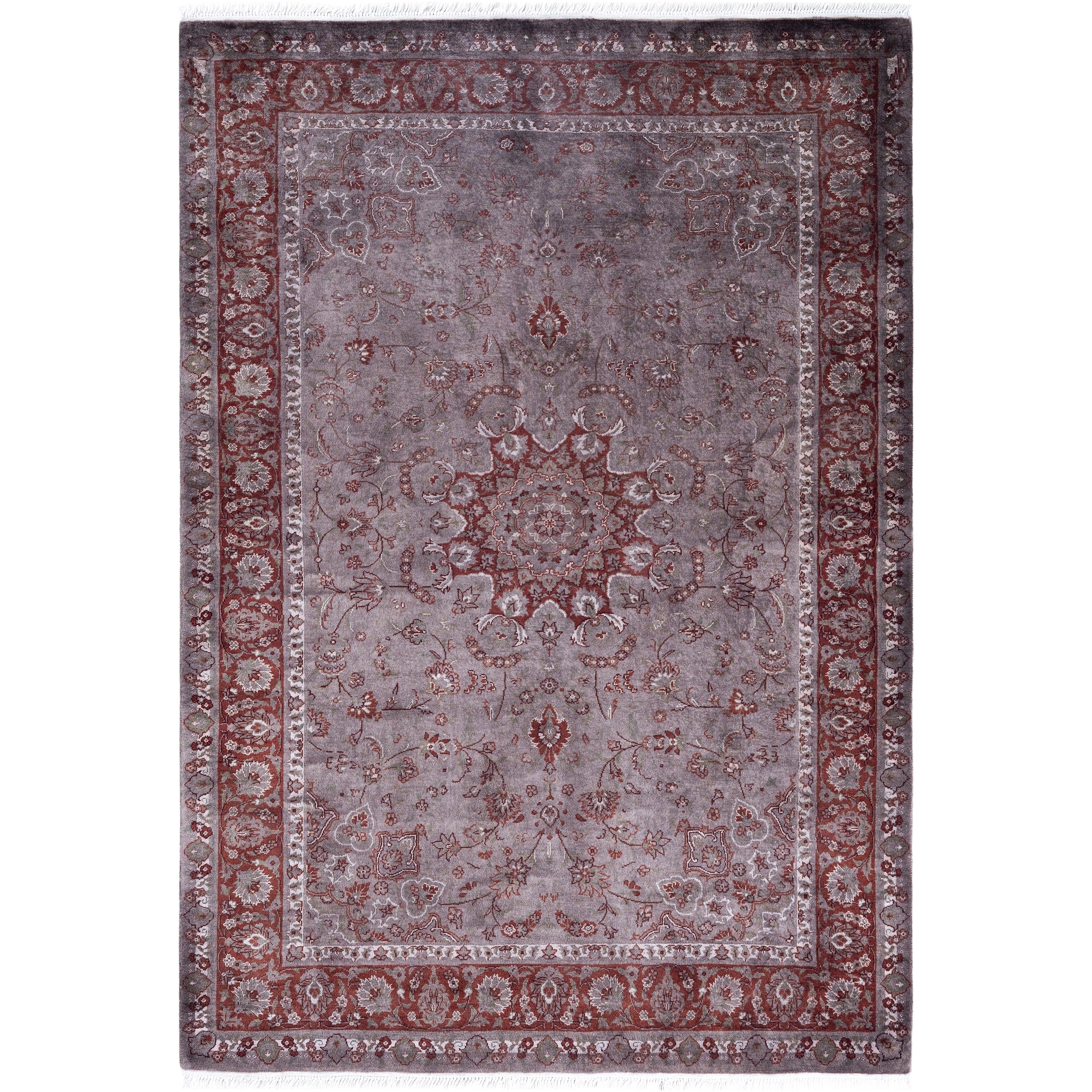 Overdyed Hand Knotted Wool Modern Contemporary Brown Area Rug 4 1 X 6 0