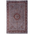 Overdyed Hand Knotted Wool Modern Contemporary Brown Area Rug 4 2 X 6 4