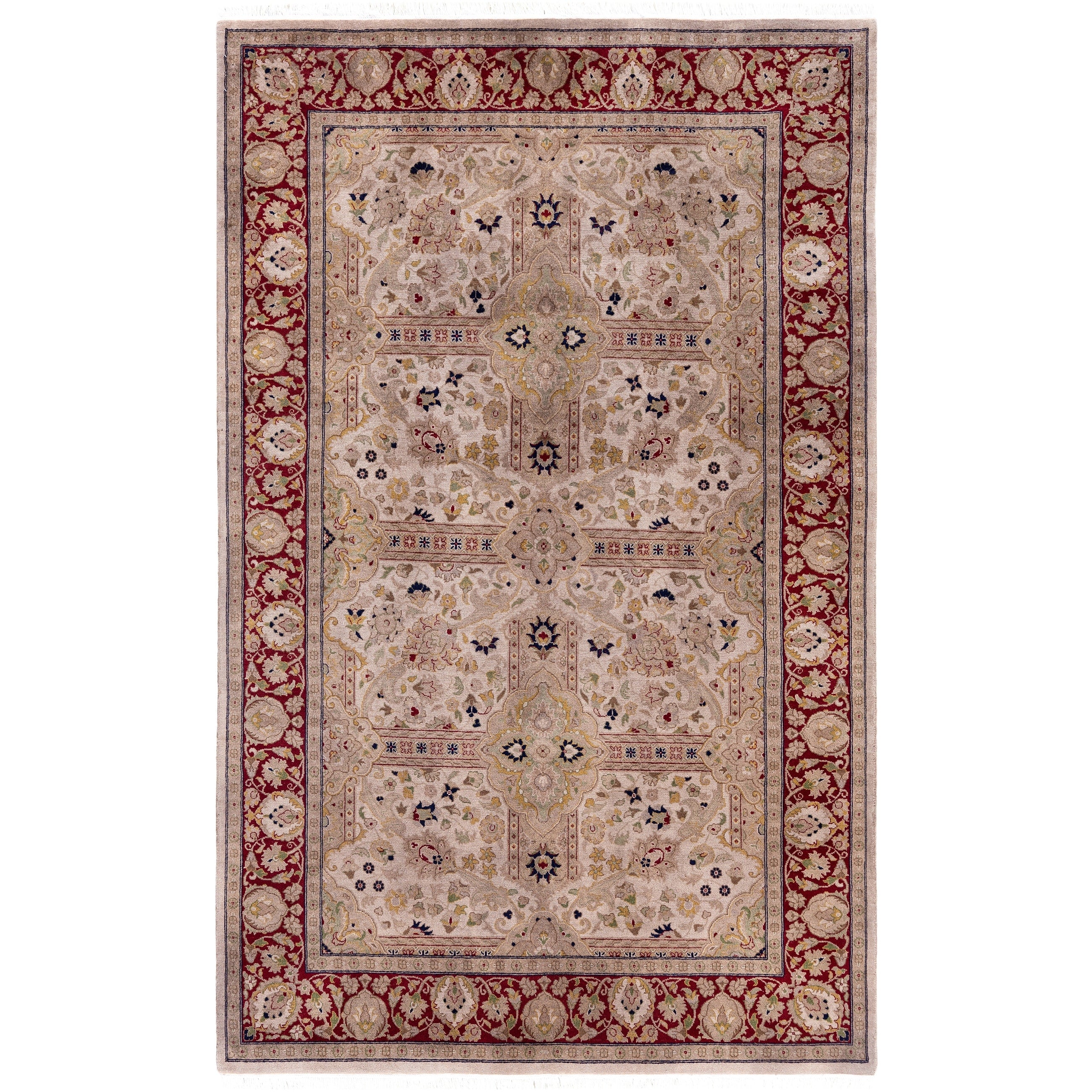 Overdyed Hand Knotted Wool Modern Contemporary Brown Area Rug 4 8 X 7 5