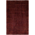 Overdyed Hand Knotted Wool Modern Contemporary Brown Area Rug 5 1 X 7 10