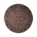 Overdyed Hand Knotted Wool Modern Contemporary Brown Area Rug 6 1 X 6 1