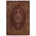 Overdyed Hand Knotted Wool Modern Contemporary Brown Area Rug 6 1 X 9 0