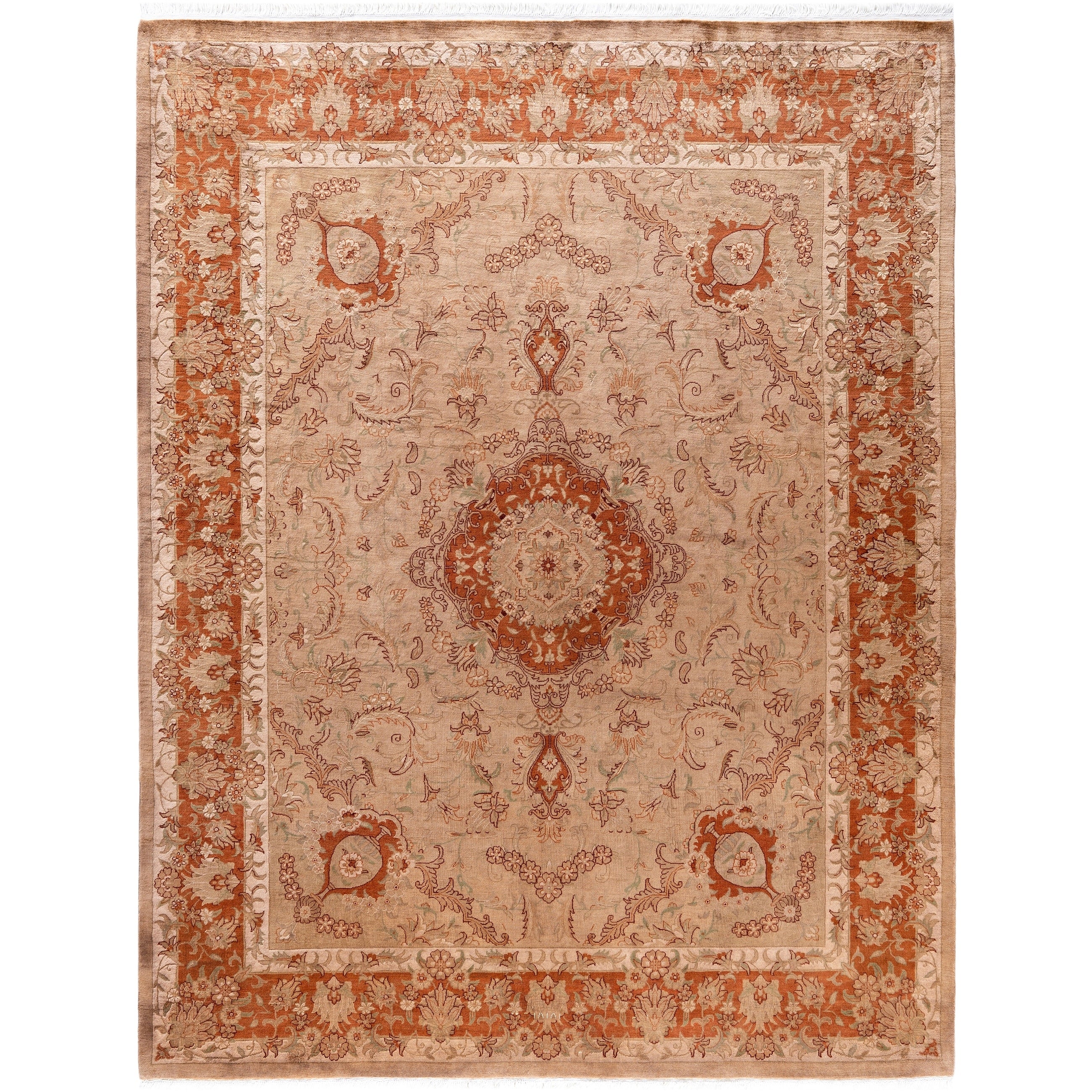 Overdyed Hand Knotted Wool Modern Contemporary Brown Area Rug 6 3 X 8 10