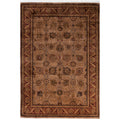Overdyed Hand Knotted Wool Modern Contemporary Brown Area Rug 6 3 X 8 10