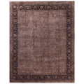 Overdyed Hand Knotted Wool Modern Contemporary Brown Area Rug 8 1 X 10 2