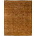 Overdyed Hand Knotted Wool Modern Contemporary Brown Area Rug 8 1 X 10 4