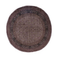 Overdyed Hand Knotted Wool Modern Contemporary Brown Area Rug 8 1 X 8 1