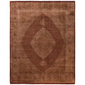 Overdyed Hand Knotted Wool Modern Contemporary Brown Area Rug 8 3 X 10 3