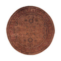 Overdyed Hand Knotted Wool Modern Contemporary Brown Area Rug 8 3 X 8 4