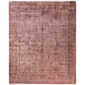 Overdyed Hand Knotted Wool Modern Contemporary Brown Area Rug 8 3 X 9 10