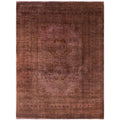 Overdyed Hand Knotted Wool Modern Contemporary Brown Area Rug 9 1 X 12 0