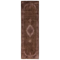 Overdyed Hand Knotted Wool Modern Contemporary Brown Runner 2 6 X 8 5