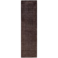 Overdyed Hand Knotted Wool Modern Contemporary Brown Runner 2 7 X 10 2