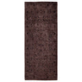 Overdyed Hand Knotted Wool Modern Contemporary Brown Runner 2 7 X 6 5
