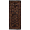 Overdyed Hand Knotted Wool Modern Contemporary Brown Runner 2 7 X 6 8