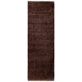 Overdyed Hand Knotted Wool Modern Contemporary Brown Runner 2 7 X 7 10