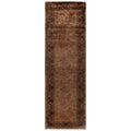 Overdyed Hand Knotted Wool Modern Contemporary Brown Runner 2 8 X 8 6