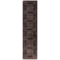 Overdyed Hand Knotted Wool Modern Contemporary Brown Runner 3 0 X 12 6